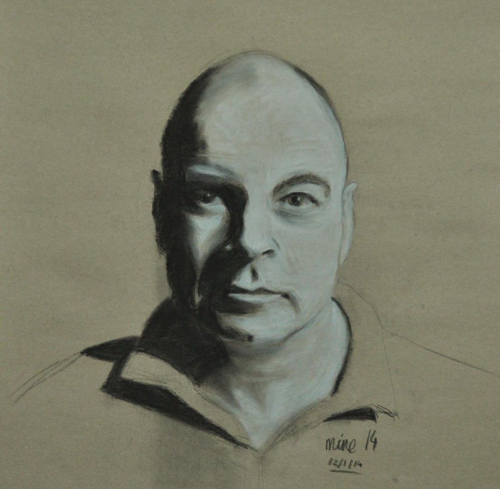 Andrew, charcoal on paper 61x43cm (24x16.9 inch)