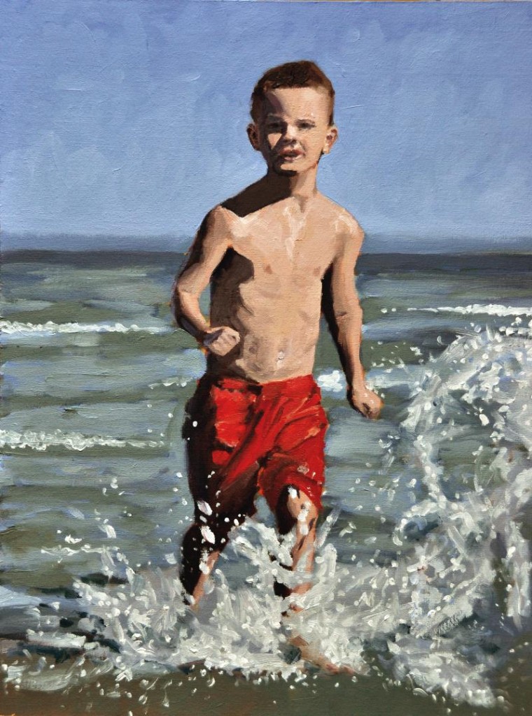 Summer, oil on HDF board 40x30cm (15.7x11.8 inch)