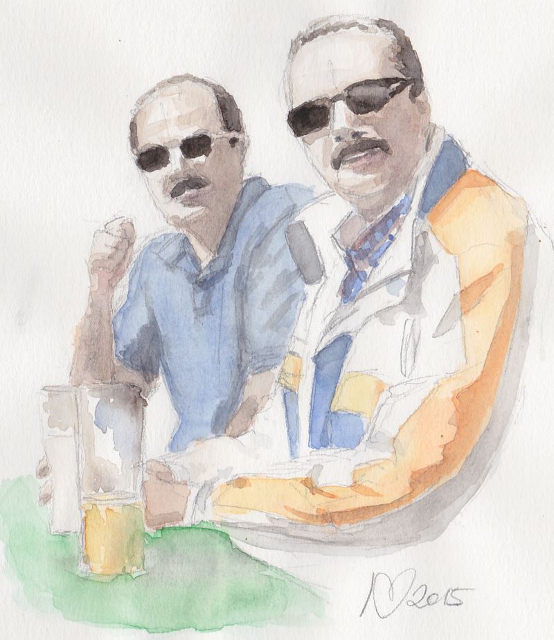 Indian Connection, watercolor on paper 21x15cm (8.3x5.9 inch)