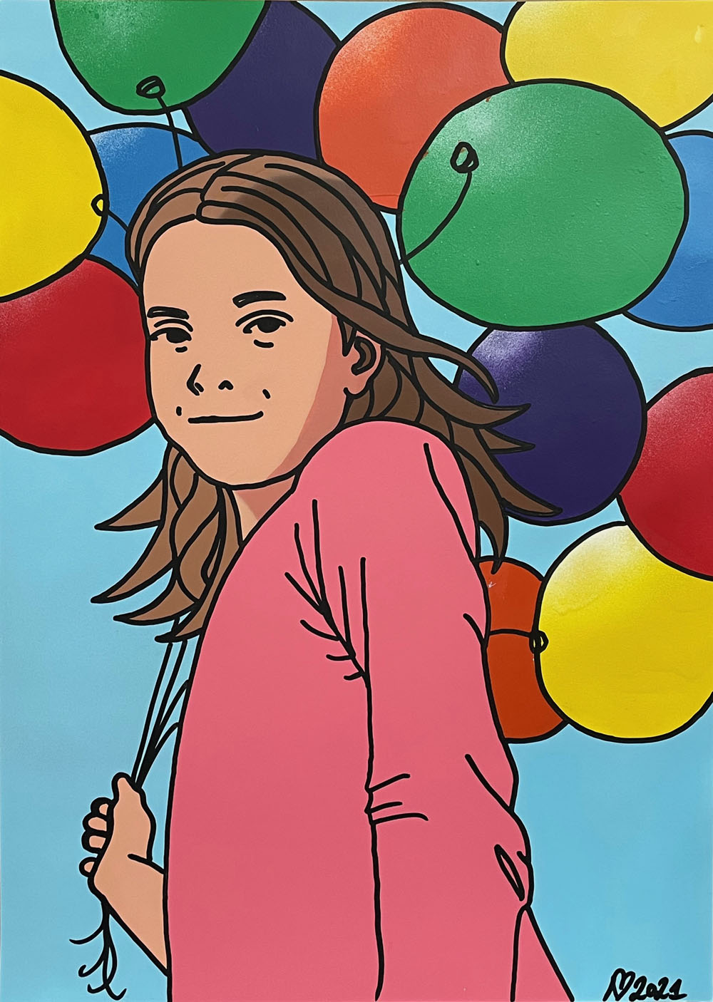 Girl with Balloon